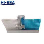 Four-Wall U-Shape Lock PC Hollow Sheet